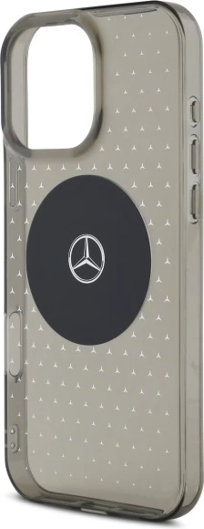 Mbështjellës Mercedes Star Pattern për iPhone 16 Pro, Zi