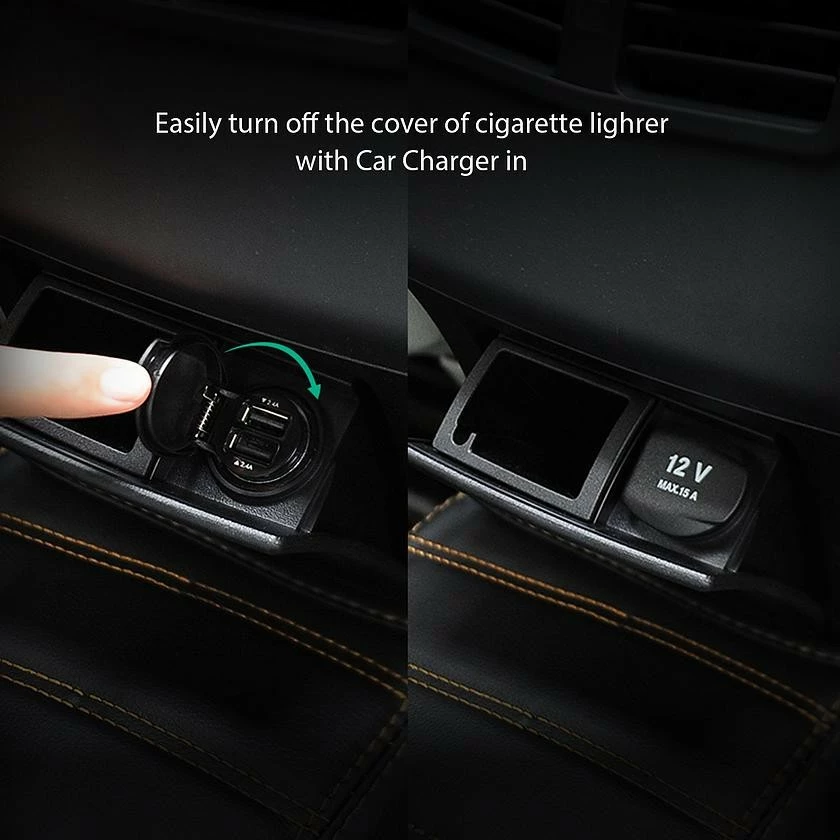 Karikues veture AUKEY CC-S1, 2xUSB AiPower, 24W, i zi