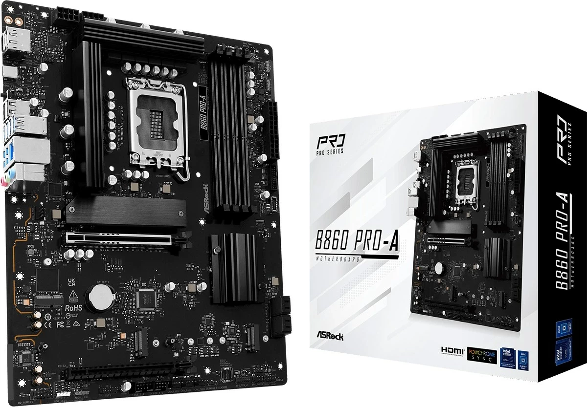 Pllakë amë Asrock B860 Pro-A, Intel B860, LGA 1851, ATX