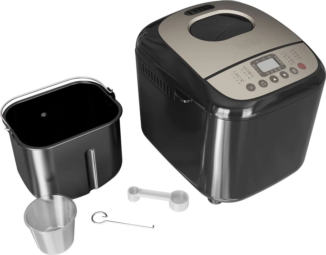 Makina për bërjen e bukës, BLACK+DECKER BXBM600E, e zezë