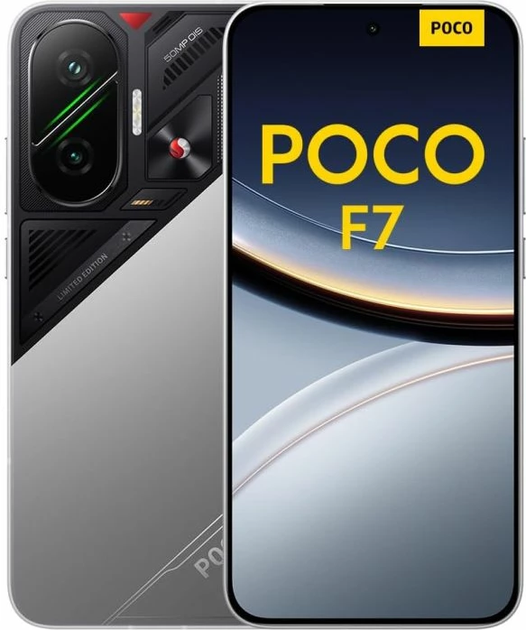 Celular POCO F7 5G 12GB RAM/512GB, argjendtë