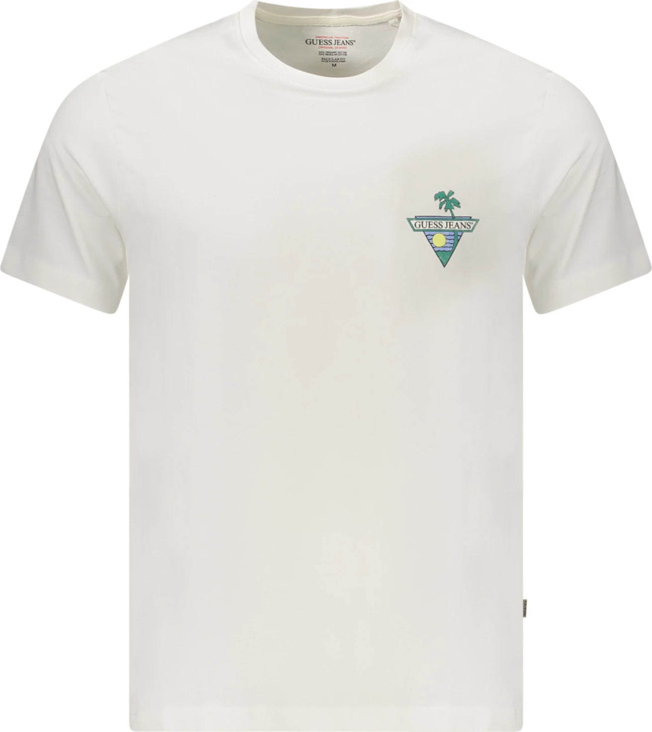 Maicë për meshkuj GUESS JEANS, e bardhë