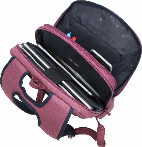 çantë shpine për laptop RIVACASE 7760, 15.6\", 17L, e kuqe