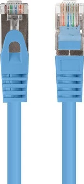 Kabllo rrjeti Lanberg CAT 6, 1m, RJ45, paketë 10 copë, Blu