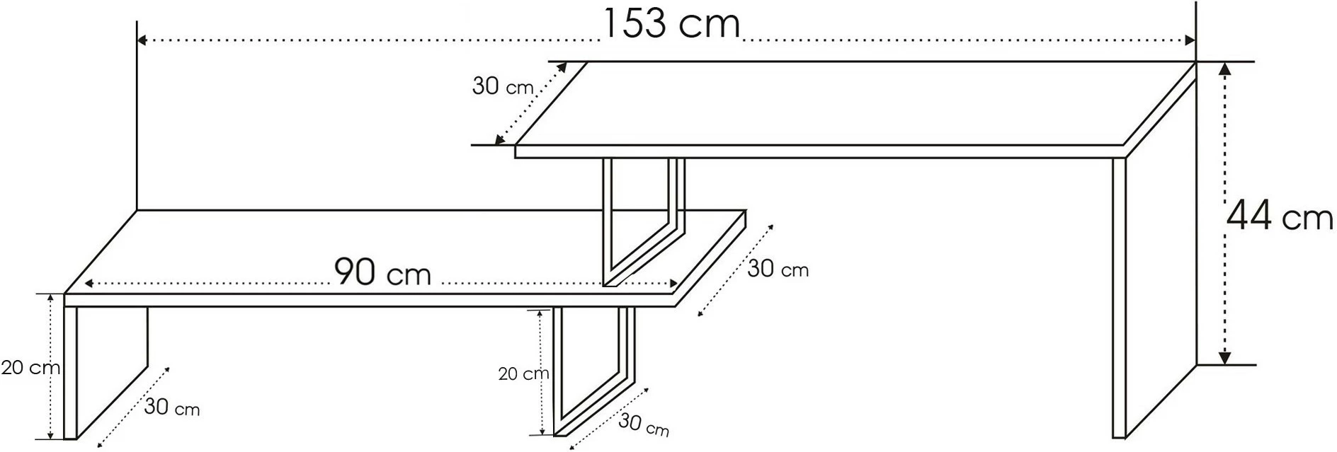 Komodë TV Hanah Home, Ovit, ngjyrë pishe dhe e zezë