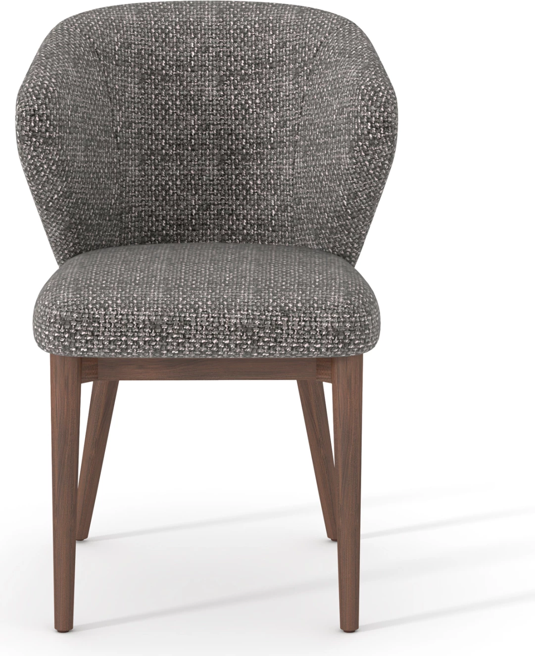 Karrige ngrënieje Swaive, stof gri, këmbë frakson, CD18105.02, 58x62x82H