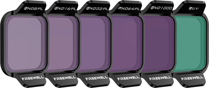 Set filtra për dron Freewell Bright Day, për DJI Flip, 6 copë