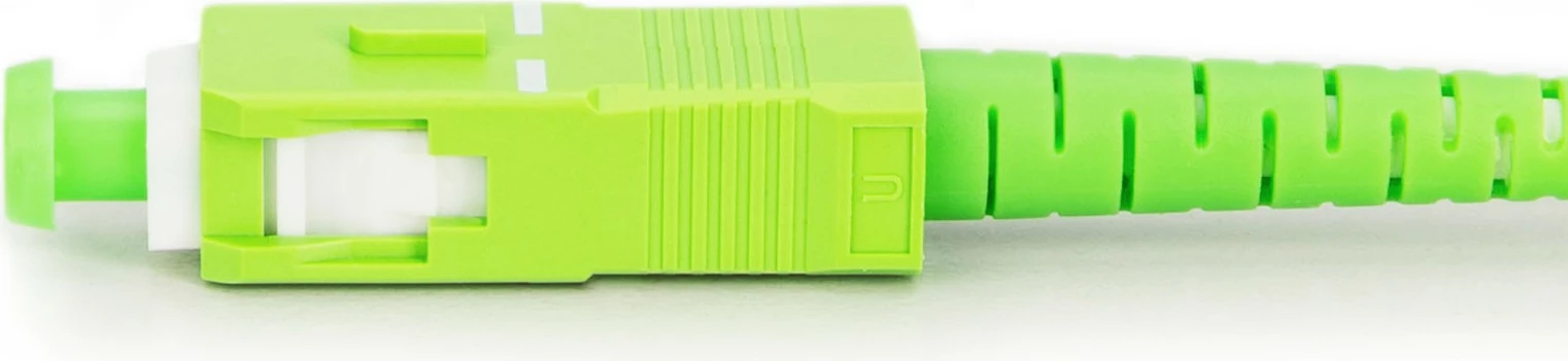 Kabllo optik Digitus LWL Patchkabel SCA-SCA 10m singlemode, gjelbër/bardhë