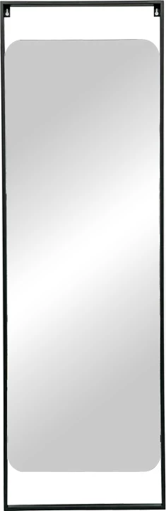 Pasqyrë Piza Inart, hekur e qelq, ngjyrë e zezë, 45x2x140cm