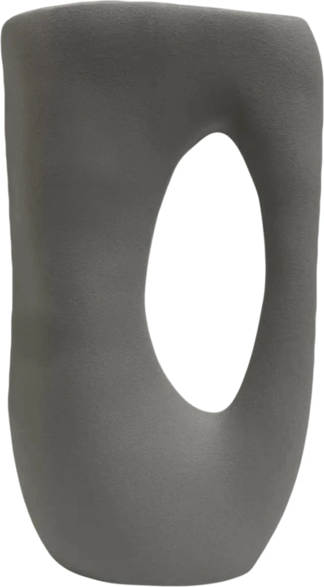 Dekor tavoline prej qeramike SEBOR FH4626.02, ngjyrë gri mat, 21.5x8.5x36 cm