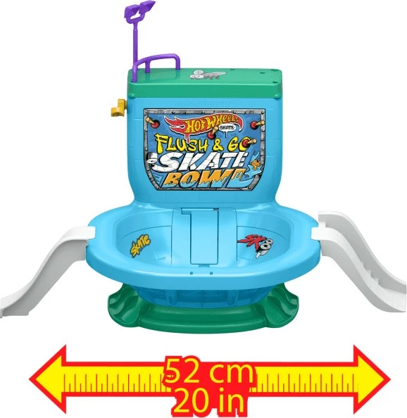 Set skateboard për gishta Hot Wheels Skate Cool Shell Ramp, shumëngjyrësh