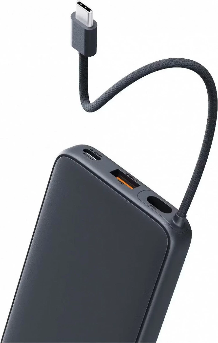 Power bank AUKEY PB-Y53P Spark Sling 10000mAh, 22.5W, 4xUSB, Kabllo USB-C, Zi