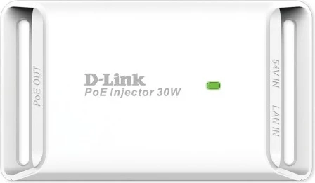 PoE Injector D-Link DPE-301GI, Fast Ethernet, Gigabit Ethernet, Bardhë
