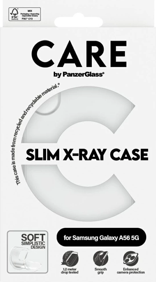 Mbështjellës PanzerGlass CARE Fashion X-Ray për Samsung Galaxy A56 5G, Transparent