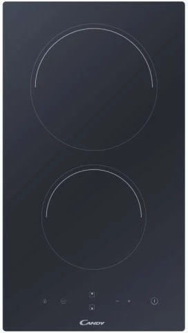 Pianurë qeramike Candy CDH 30, 2 zona, kontroll me prekje, 30 cm, E zezë