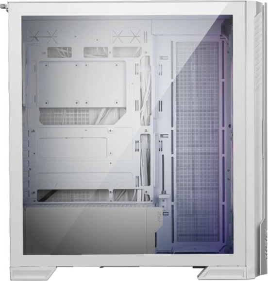 Kasë MSI MPG Velox 300R Airflow PZ midi tower, ARGB, mbështetje E-ATX/ATX/mATX/mini-ITX, USB Type-C 20 Gb/s, dritare xhami të temperuar, e bardhë