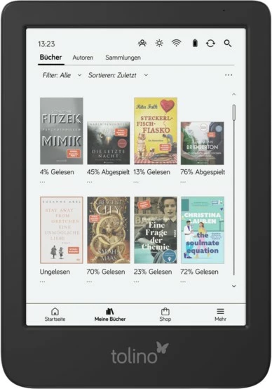 Ereader Tolino shine color 16GB, 6 inch, E Ink Carta, i zi