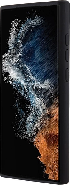 Mbështjellës Karl Lagerfeld Silicone Ikonik Metal Pin për Samsung Galaxy S23 Ultra, i zi