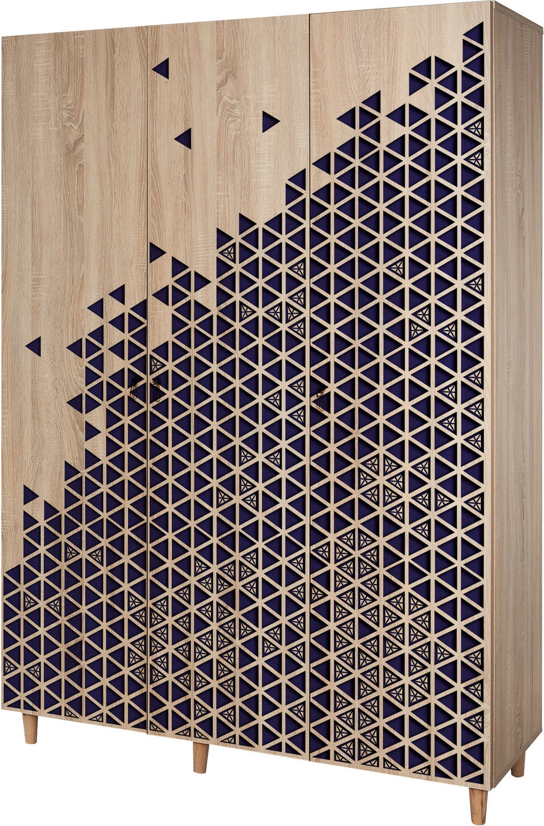 Dollap Hanah Home, Mode-123, ngjyrë lisi Sonoma