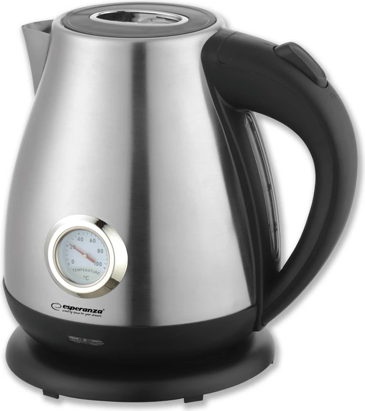 Vluese uji Esperanza EKK029, me termometër, 1.7L, 2200W, argjend