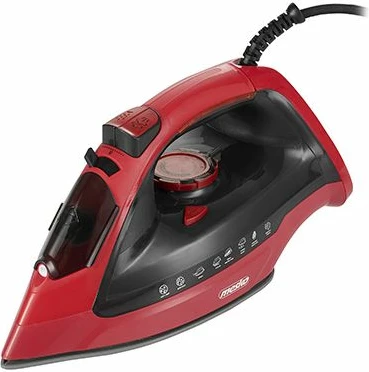 Hekur me avull Mesko MS5031, pllakë qeramike, rezervuar 400 ml, 3000W, kuqe/zezë