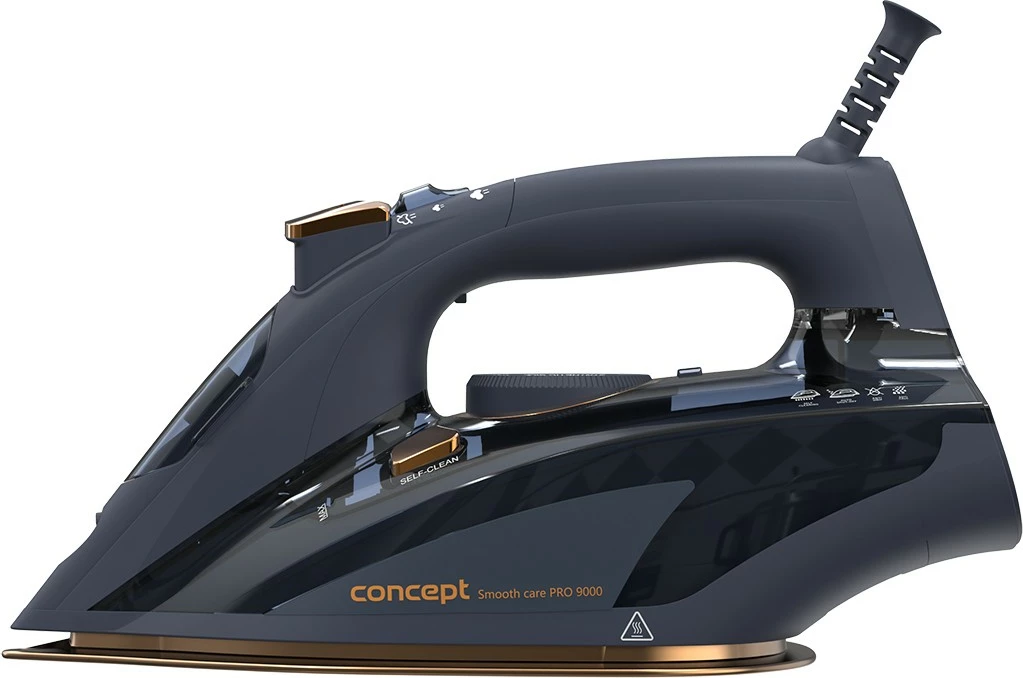 Hekur me avull, Concept ZN9110, 2800 W, shfryrje avulli 160 g/min, avull i vazhdueshëm 40 g/min, taban qeramik, rezervuar 400 ml, kabllo 2 m, blu/ari