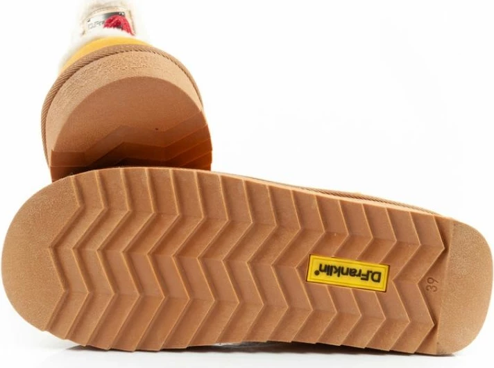 Çizme dimri për femra D.Franklin, mustard