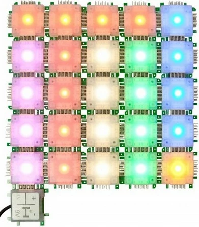 Set dritash LED ALLNET BrickRknowledge 7 ngjyra, Blu, Gjelbër, Portokalli, E kuqe, E bardhë e ngrohtë, E verdhë