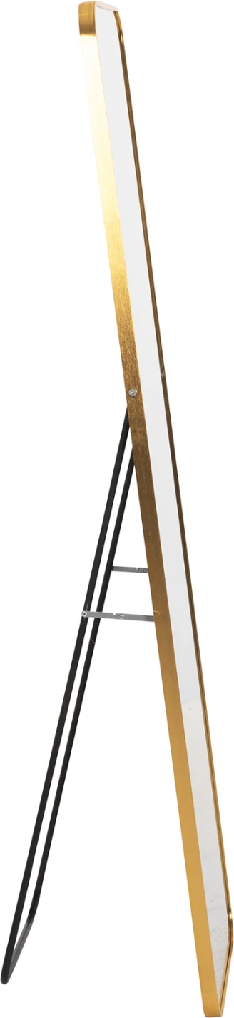Pasqyrë qëndruese në dysheme, kornizë alumini, ngjyrë ari, BOELY FH9577.30, 40x35x160H cm