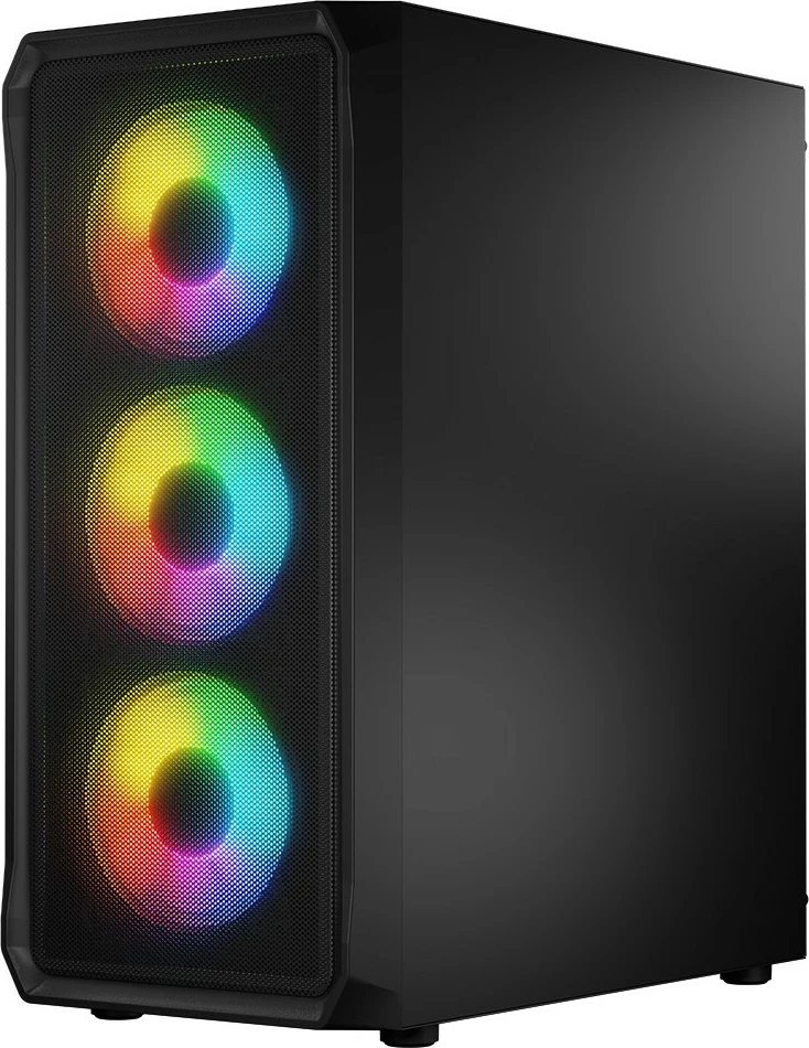 Kasë, Logic Concept, Portos ARGB Midi (AT-PORTOS-10-0000000-0002), ATX/Micro ATX, 4x 120 mm ARGB, panel anësor xham i temperuar, USB 3.0, e zezë