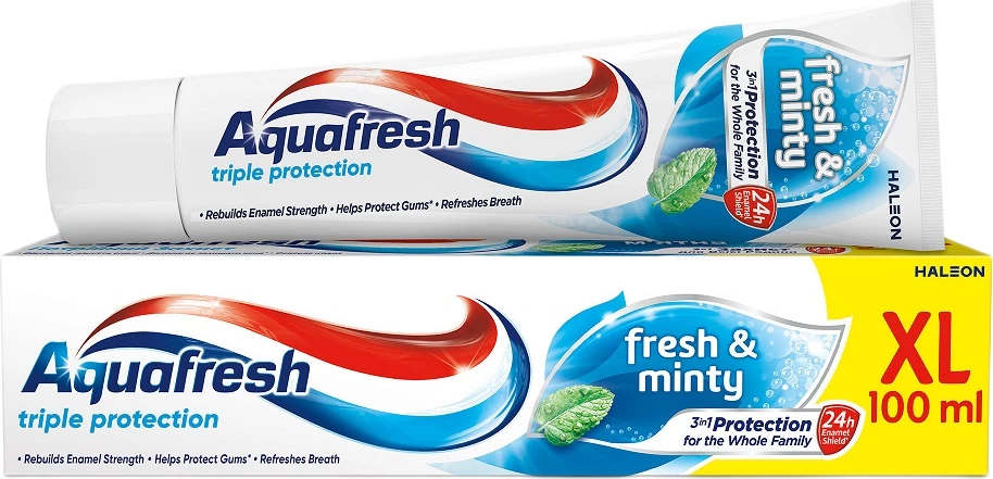 Pasta për dhëmbë Aquafresh Triple Protection Fresh & Minty 100ml