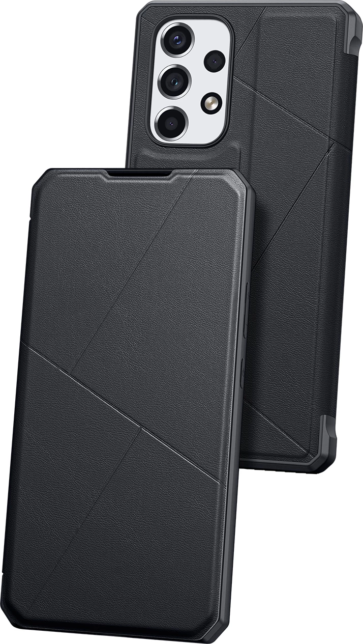 Mbështjellës Dux Ducis Skin X për Samsung Galaxy A73, me kapak dhe xhep, i zi