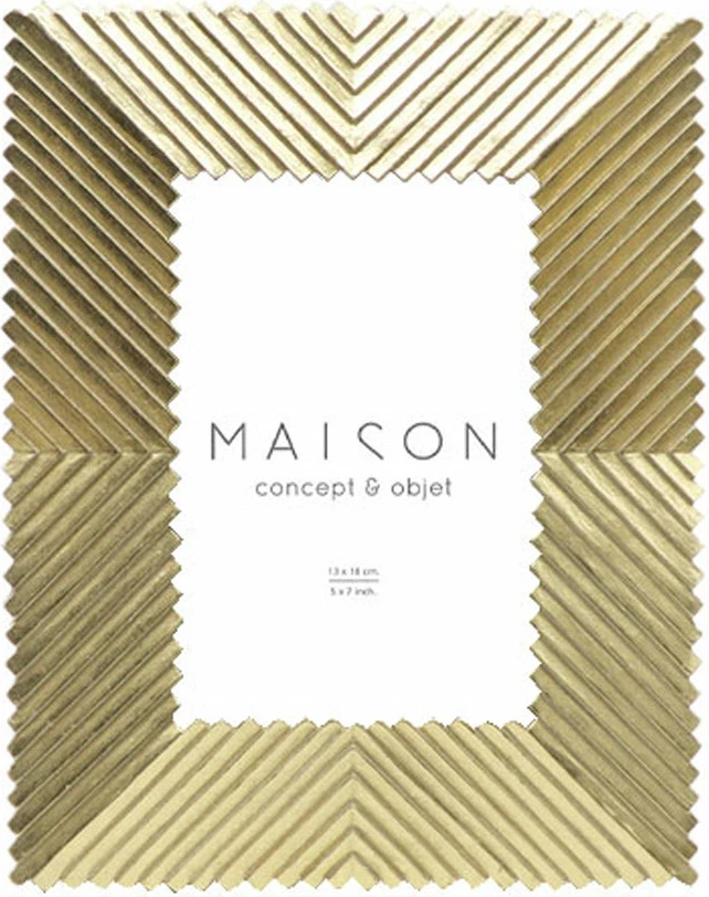 Kornizë foto Cadan, polirezine, ngjyrë ari, xham, 21x2x25cm