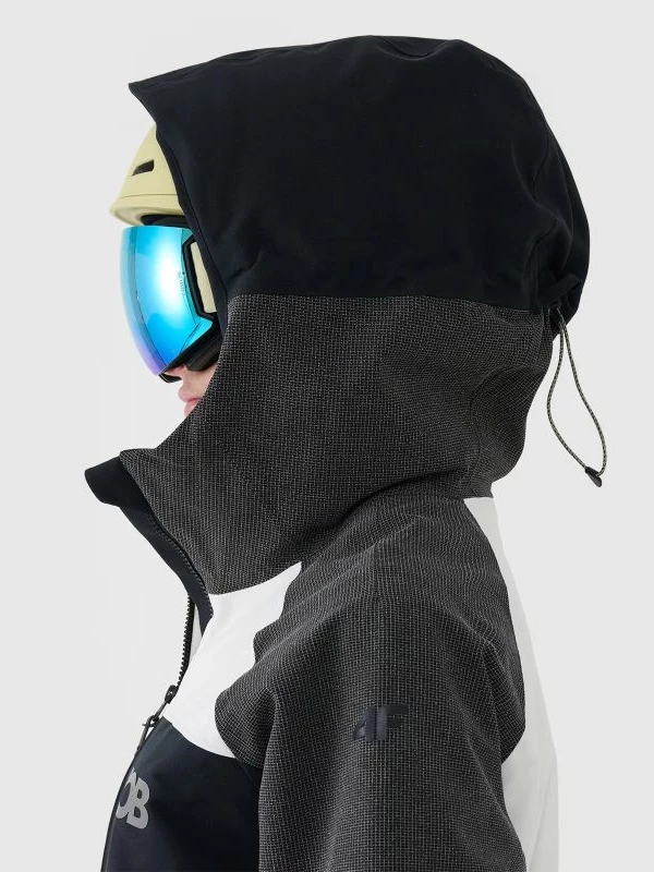 Jakne snowboardi për femra 4F, e bardhë