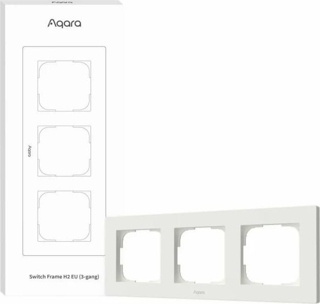 Kornizë çelësi AQARA Switch Frame H2 EU 3-gang 86×228 mm, e bardhë