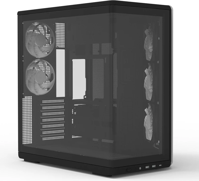Kasë Zalman P60 Black Mid-Tower, ATX/Micro ATX/Mini ITX, 5x ARGB ventilatorë, USB Type-C, panel xhami, e zezë