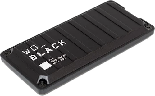 disk SSD ekstern SanDisk WD_BLACK P40 Game Drive 2TB NVMe USB 3.2 Gen 2x2, RGB, i zi, set me kabllo USB-C dhe adaptor USB-A