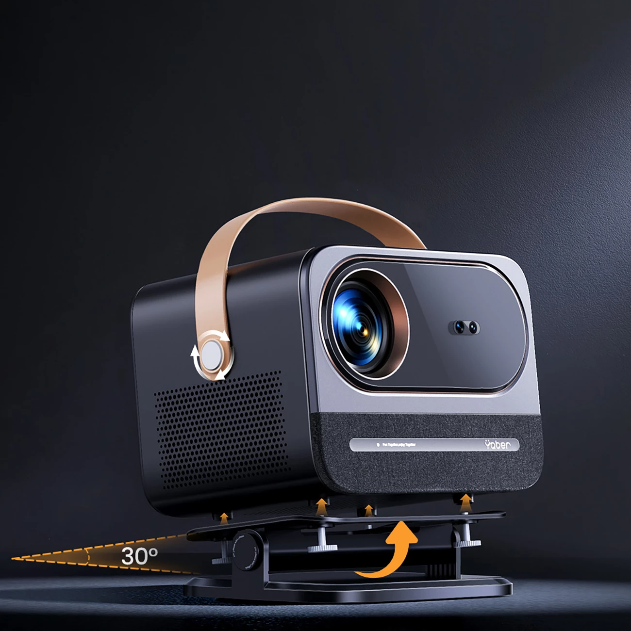 Projektor multimedial Yaber U12, FullHD 1080p, 700 ANSI Lumens, Dolby Audio, i zi