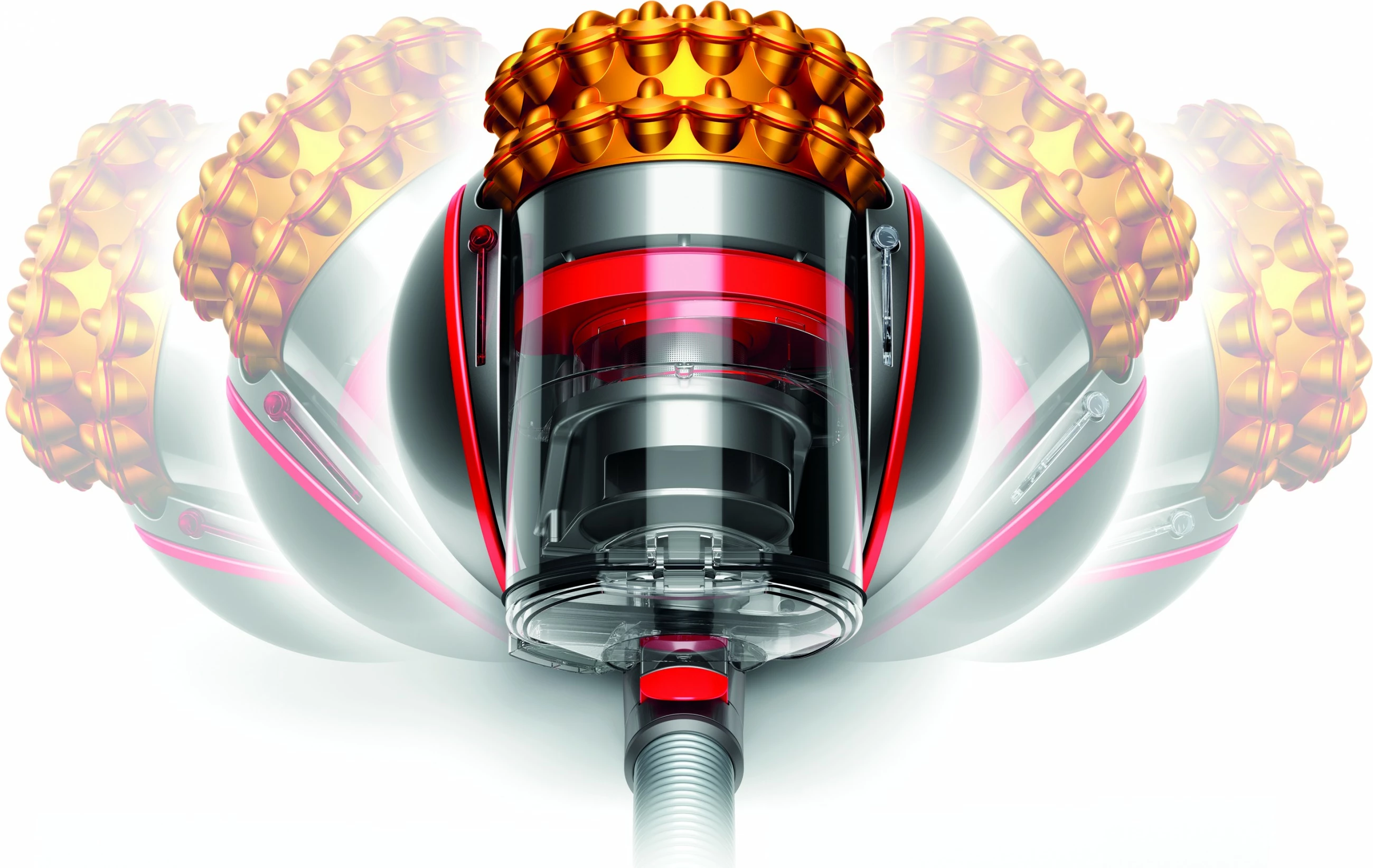 Fshesë me korrent Dyson Cinetic Big Ball Multi Floor 2, 700W, pa qese, gri/verdhe