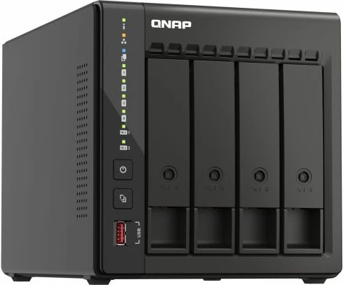 Server NAS QNAP TS-453E-8G, 4-bay, 8GB RAM, Dual 2.5GbE, 2x M.2 NVMe, 2x HDMI 4K, i zi
