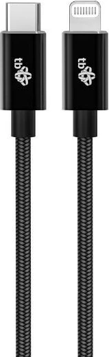 Kabllo Lightning TB AKTBXKUAMFICS1B, 1m, për iPhone/iPad, USB-C në Lightning, e zezë