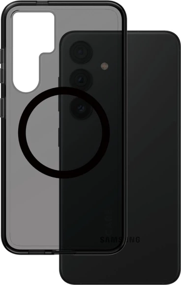 Mbështjellës PanzerGlass CARE Flagship QI për Samsung Galaxy S24, i zi