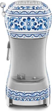 Makinë kafe espresso manuale SMEG ECF02DGBEU, blu/bardhë