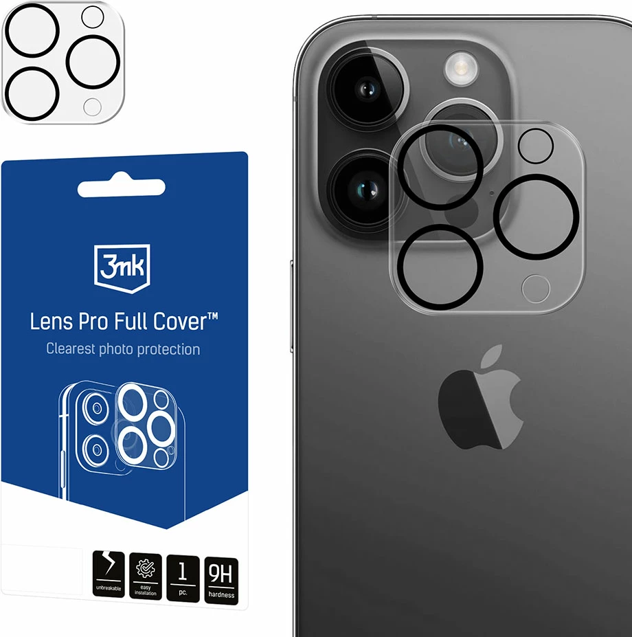 Mbrojtës xhami për kamera 3mk Lens Pro Full Cover për iPhone 11 Pro/11 Pro Max