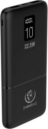 Powerbank Rebeltec P10 LCDPD 10,000mAh, 22.5W, e zezë