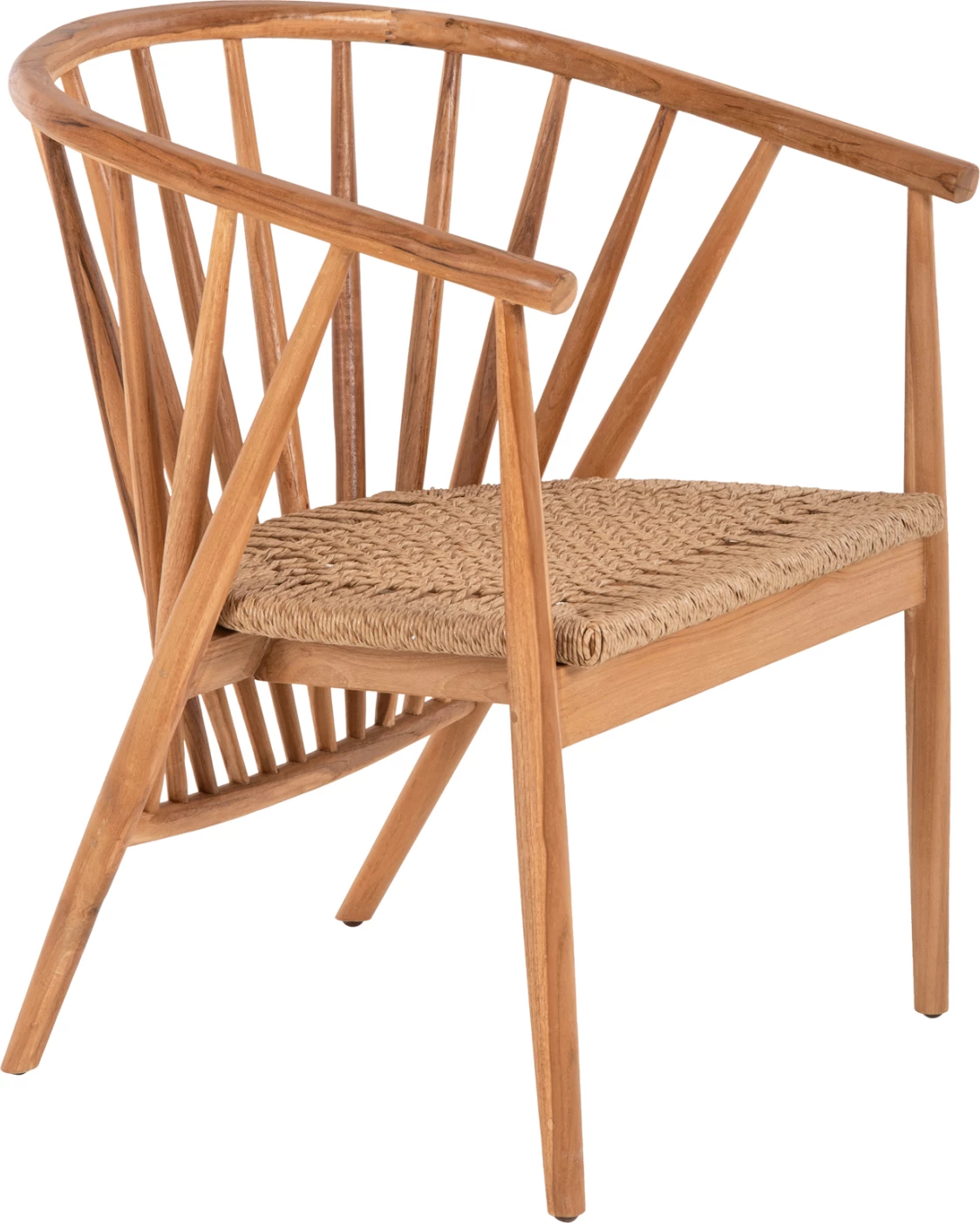 Karrige PERMAINE FH9825 dru tik - litar sintetik, ngjyrë natyrale, 60x63x82H cm