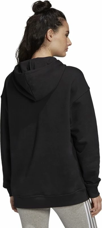 Duks adidas Trefoil Hoodie për Femra, i zi