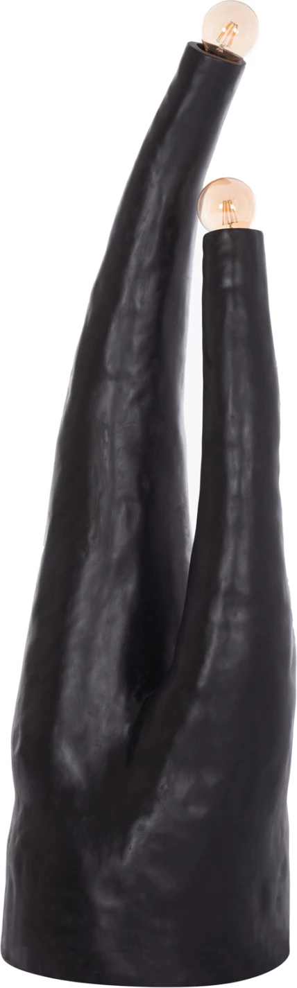 Llambë dyshemeje dekorative TUSKEN, fibër-cement, e zezë, FH4702.01, 50x43x145cm