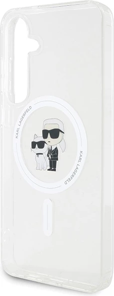 Mbështjellës Karl Lagerfeld Karl&Choupette MagSafe për Samsung Galaxy S24, Transparent