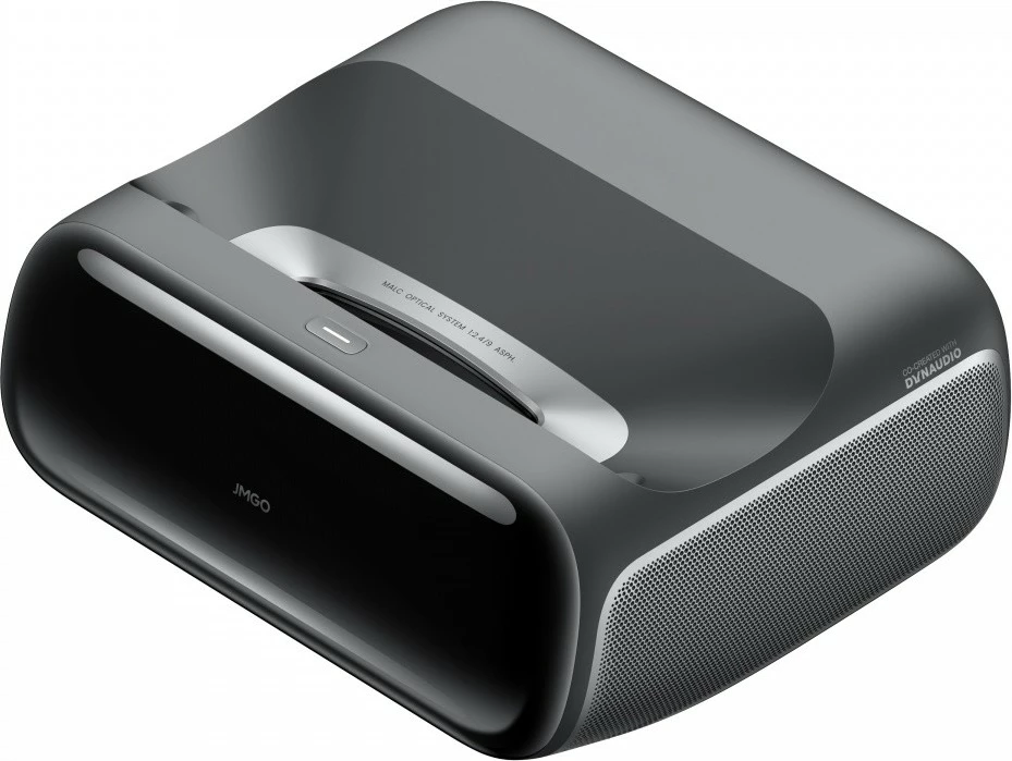 Projektor JMGO O2S Ultra 4K JA1/8T2, laser trefish, 3600 lm ISO, UST 0.16:1 deri 150", Wi‑Fi/BT, Google TV, antracit